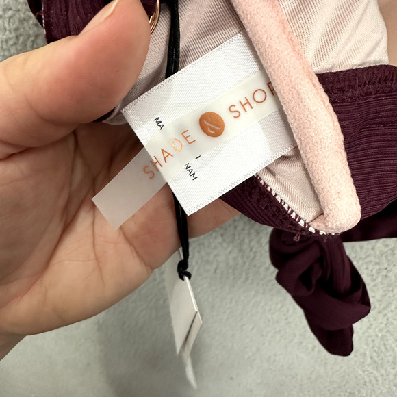 Shade & Short Bikini Top Womens 36DD Purple Light Lift Padded Beach Pool Vacay - Picture 5 of 6